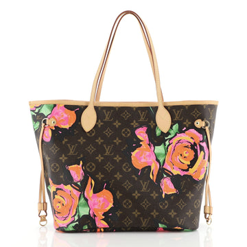 Louis Vuitton Neverfull Tote Limited Edition Monogram Roses MM