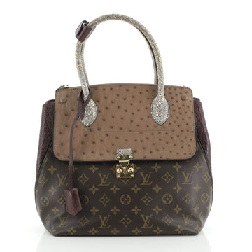 Louis Vuitton Majestueux Tote Monogram Canvas and Exotics MM