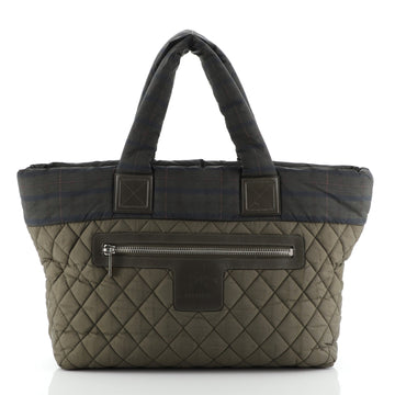 Chanel Coco Cocoon Zipped Tote Quilted Printed Nylon Medium