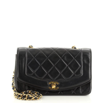 Chanel Vintage Diana Flap Bag Quilted Lambskin Small