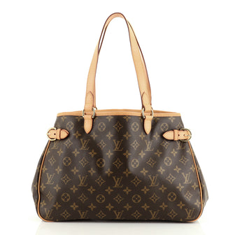 Louis Vuitton Batignolles Handbag Monogram Canvas Horizontal
