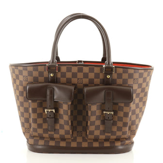 Louis Vuitton Manosque Handbag Damier GM