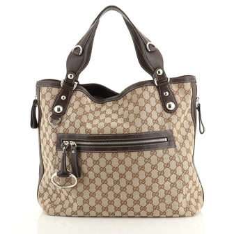 Gucci Icon Bit Zip Tote GG Canvas Large