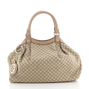Gucci Sukey Tote Diamante Canvas Medium