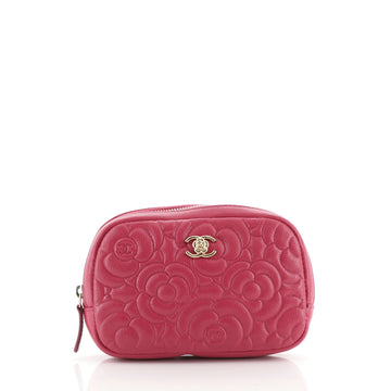 Chanel Cosmetic Case Camellia Caviar