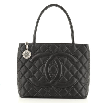 Chanel Medallion Tote Quilted Caviar