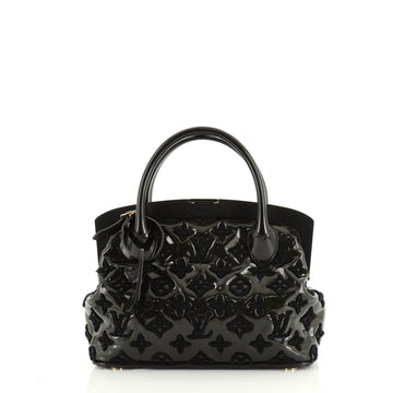 Louis Vuitton Fascination Lockit Frame Handbag Patent Lambskin BB