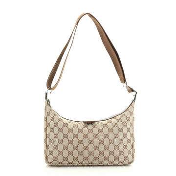 Gucci Saddle Zip Messenger Bag GG Canvas Small