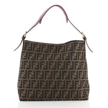 Fendi Buckle Strap Hobo Zucca Canvas Small