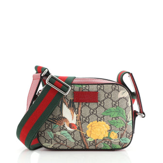 Gucci Camera Shoulder Bag Tian Print GG Coated Canvas Mini