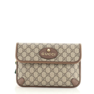 Gucci Neo Vintage Flap Belt Bag GG Coated Canvas