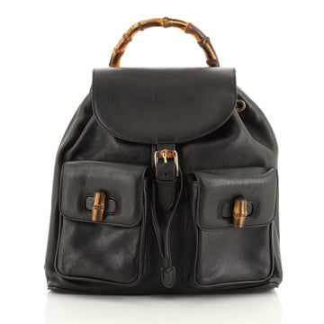 Gucci Vintage Bamboo Backpack Leather Medium