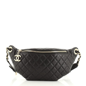 Chanel Banane Waist Bag Quilted Leather