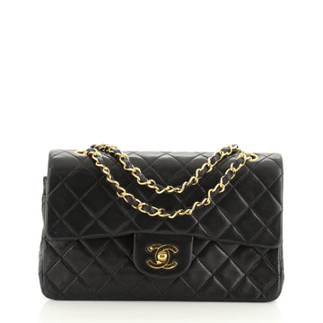 Chanel Vintage Classic Double Flap Bag Quilted Lambskin Small