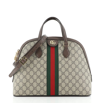 Gucci Ophidia Dome Top Handle Bag GG Coated Canvas Medium