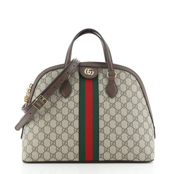 Gucci Ophidia Dome Top Handle Bag GG Coated Canvas Medium