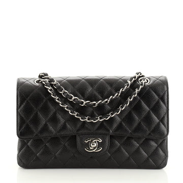 Chanel Classic Double Flap Bag Quilted Caviar Medium