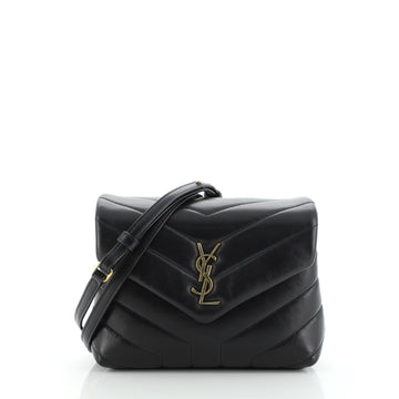 Saint Laurent LouLou Shoulder Bag Matelasse Chevron Leather Toy