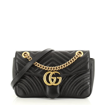 Gucci GG Marmont Flap Bag Matelasse Leather Small