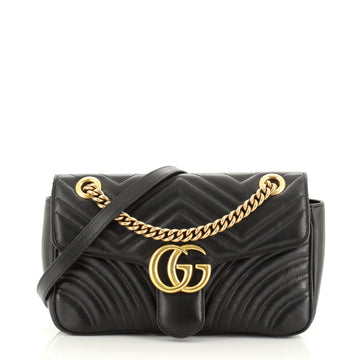 Gucci GG Marmont Flap Bag Matelasse Leather Small