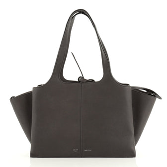 Celine Tri-Fold Shoulder Bag Grained Calfskin Small