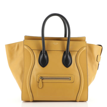 Celine Bicolor Luggage Bag Leather Mini