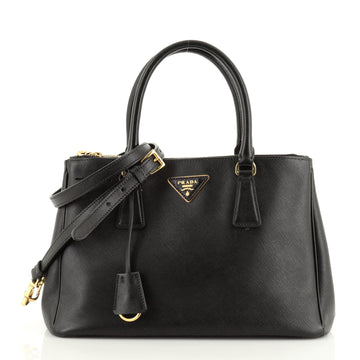 Prada Double Zip Lux Tote Saffiano Leather Small