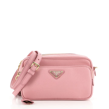 Prada Front Pocket Crossbody Bag Saffiano Leather Small