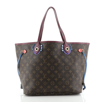 Louis Vuitton Neverfull NM Tote Limited Edition Totem Monogram Canvas MM