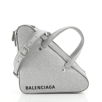 Balenciaga Triangle Duffle Bag Glitter XS