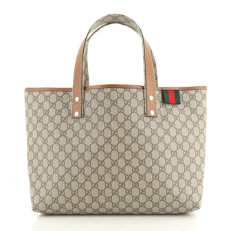 Gucci Web Loop Tote GG Coated Canvas Medium