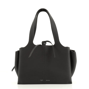 Celine Tri-Fold Shoulder Bag Grained Calfskin Small