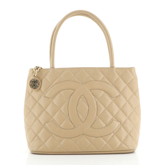 Chanel Medallion Tote Quilted Caviar