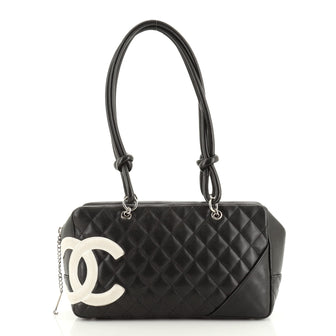 Chanel Cambon Bowler Bag Quilted Leather Medium
