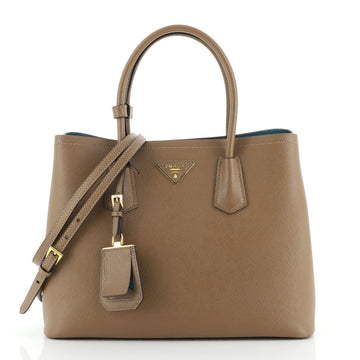 Prada Cuir Double Tote Saffiano Leather Medium