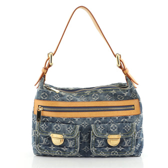 Louis Vuitton Baggy Handbag Denim PM