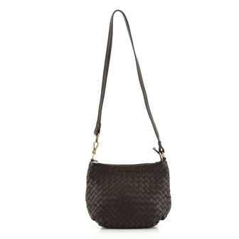 Bottega Veneta Saddle Zip Messenger Bag Intrecciato Nappa Mini