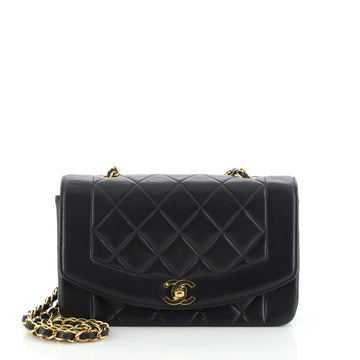 Chanel Vintage Diana Flap Bag Quilted Lambskin Small
