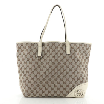 Gucci New Britt Tote GG Canvas Large