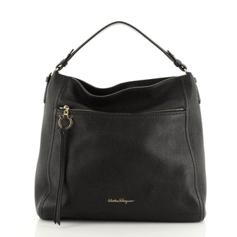 Salvatore Ferragamo Ally Hobo Leather Large