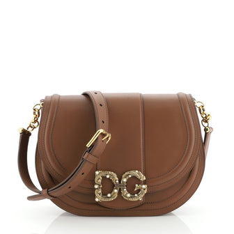 Dolce & Gabbana Amore Messenger Bag Leather Medium