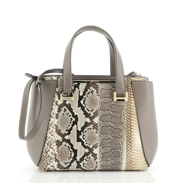 Jimmy Choo Alfie Handbag Python with Leather Medium