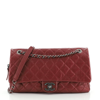 Chanel Easy Flap Bag Quilted Caviar Jumbo