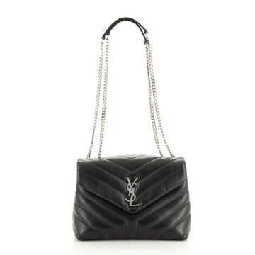 Saint Laurent LouLou Shoulder Bag Matelasse Chevron Leather Small