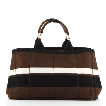Prada Canapa Tote Printed Canvas Large