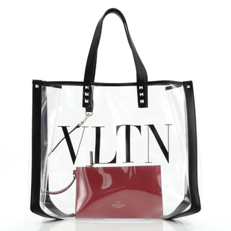 Valentino Grande Plage VLTN Tote PVC Small