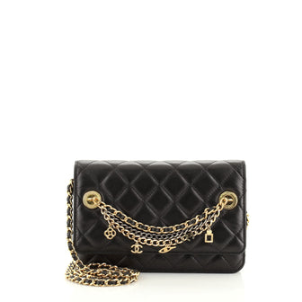 Chanel Egyptian Amulet Wallet on Chain Quilted Lambskin