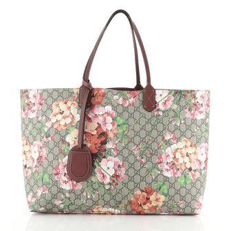 Gucci Reversible Tote Blooms GG Print Leather Large