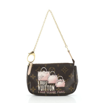 Louis Vuitton Pochette Accessoires Limited Edition Monogram Canvas Mini