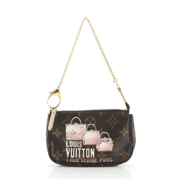 Louis Vuitton Pochette Accessoires Limited Edition Monogram Canvas Mini